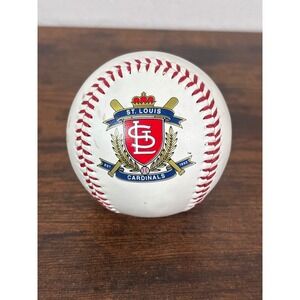 St. Louis Cardinals MLB Fotoball Souvenir Baseball History Team Crest Logo White